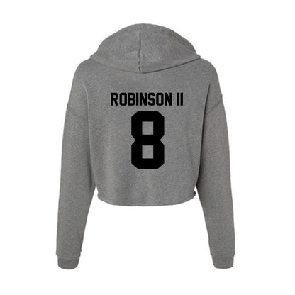 Wake Forest - NCAA Football : Eldrick Robinson II - Women's Crop Fleece Hoodie-1