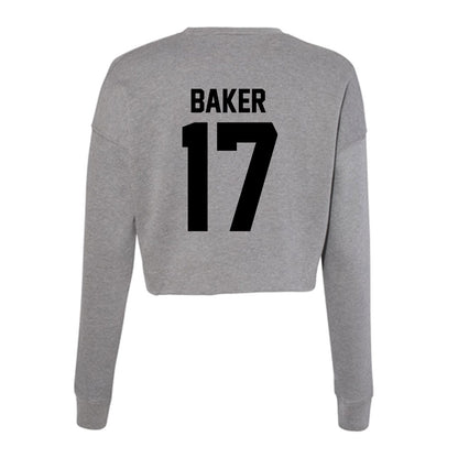 Wake Forest - NCAA Women's Volleyball : Rian Baker - Women's Cropped Crew Fleece-1