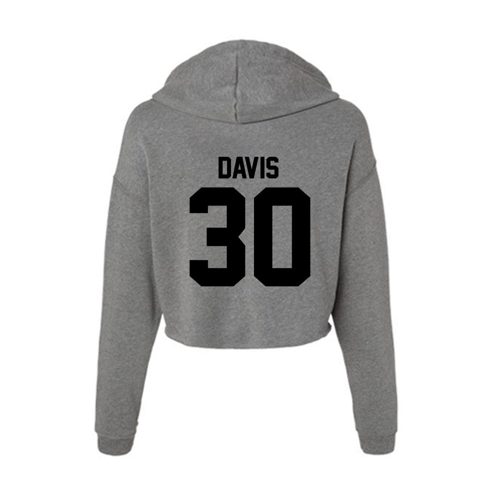 Wake Forest - NCAA Football : Jasheen Davis - Women's Crop Fleece Hoodie-1