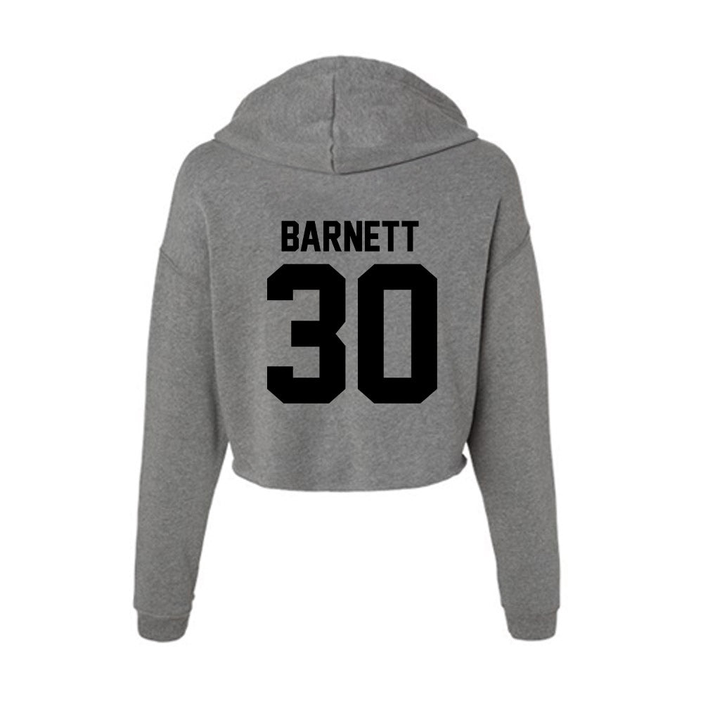 Wake Forest - NCAA Men's Soccer : Owen Barnett - Women's Crop Fleece Hoodie-1