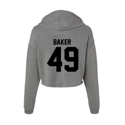 Wake Forest - NCAA Football : Landen Baker - Women's Crop Fleece Hoodie-1