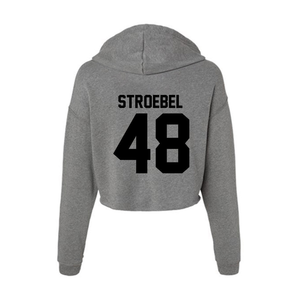 Wake Forest - NCAA Football : Wesley Stroebel - Women's Crop Fleece Hoodie-1