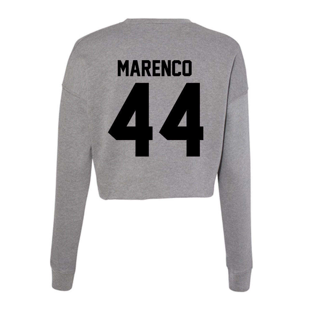 Wake Forest - NCAA Football : Alec Marenco - Women's Cropped Crew Fleece-1