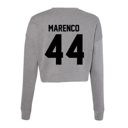 Wake Forest - NCAA Football : Alec Marenco - Women's Cropped Crew Fleece-1