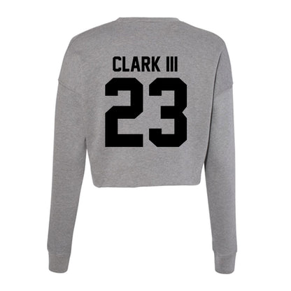 Wake Forest - NCAA Football : Ty Clark III - Women's Cropped Crew Fleece-1