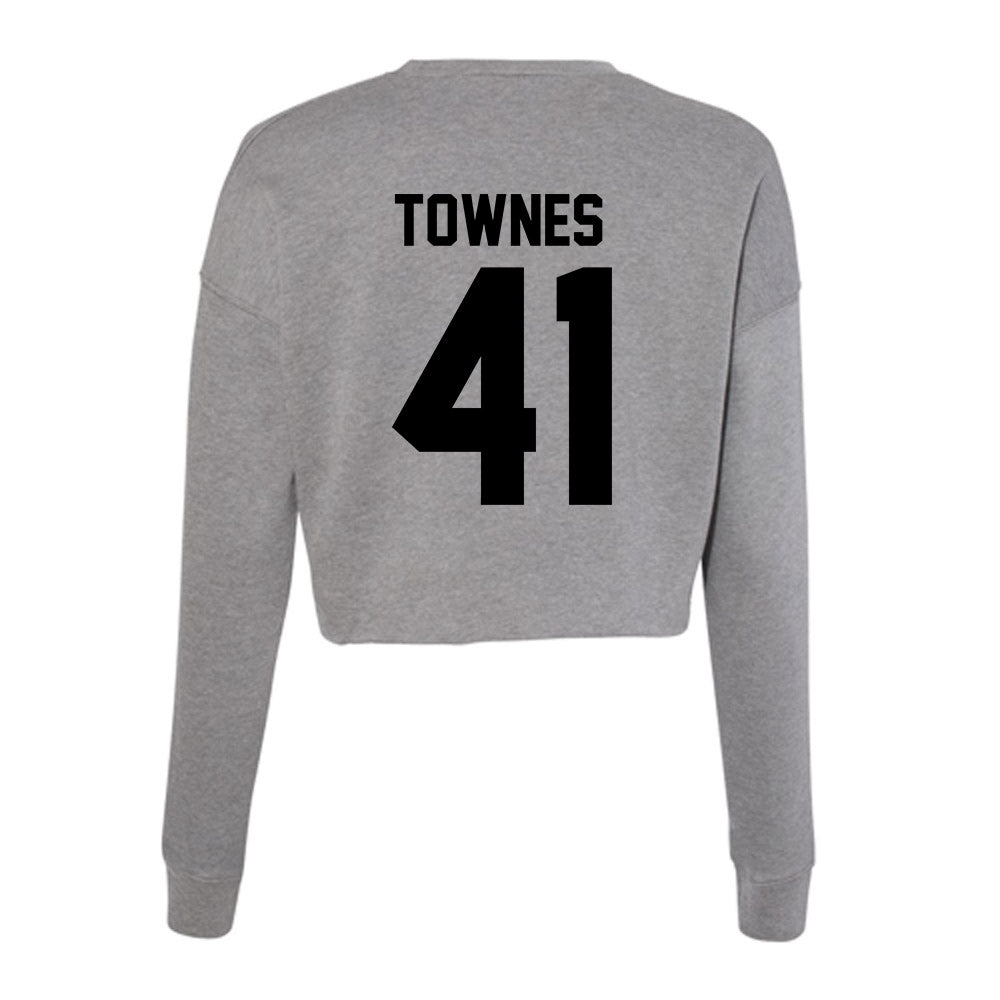 Wake Forest - NCAA Football : Kalil Townes - Women's Cropped Crew Fleece-1
