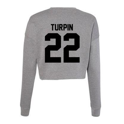 Wake Forest - NCAA Football : Myles Turpin - Women's Cropped Crew Fleece-1
