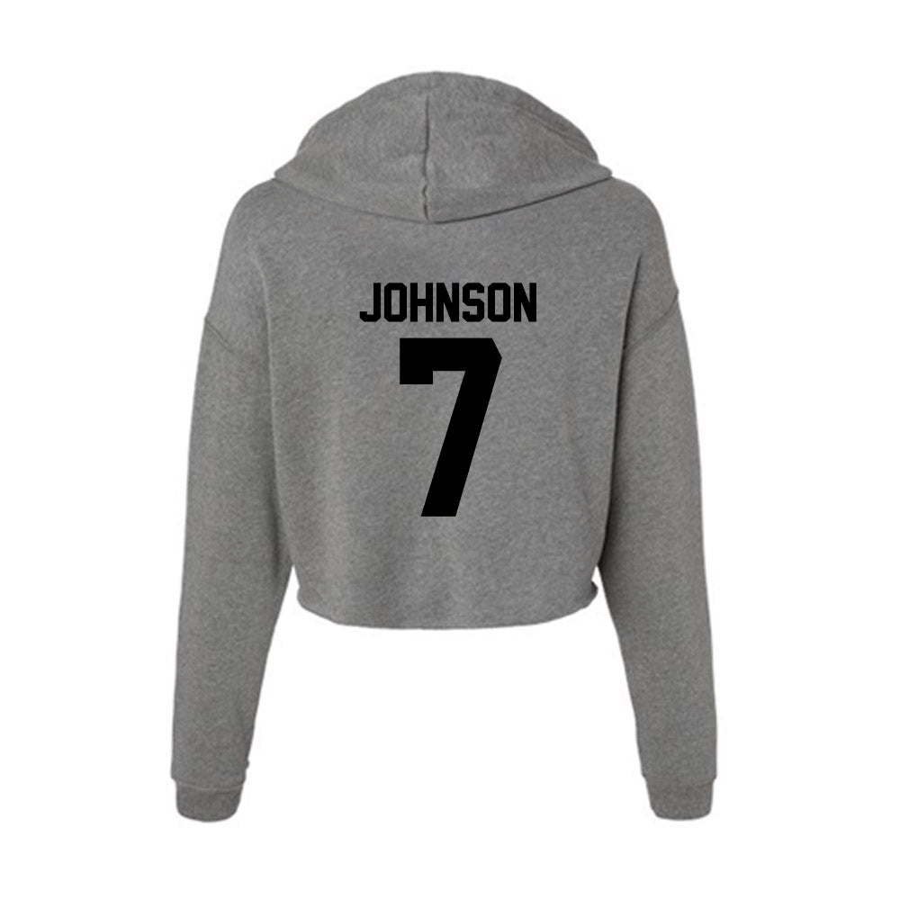 Wake Forest - NCAA Women's Soccer : Kristin Johnson - Women's Crop Fleece Hoodie-1