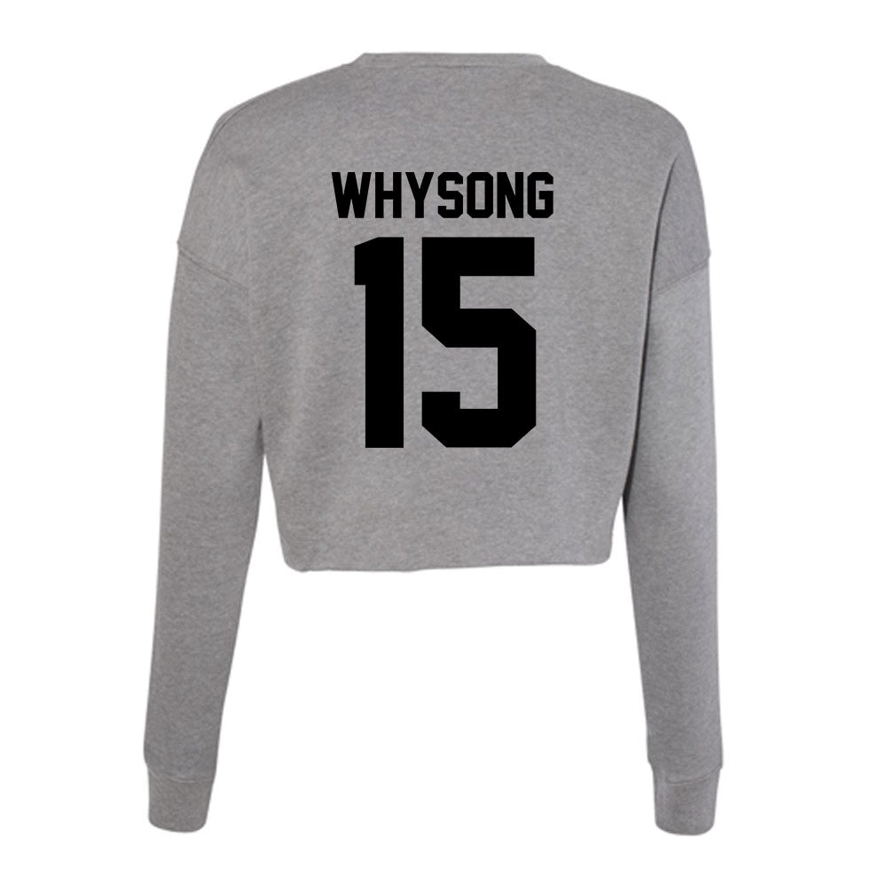 Wake Forest - NCAA Baseball : Nate Whysong - Women's Cropped Crew Fleece-1