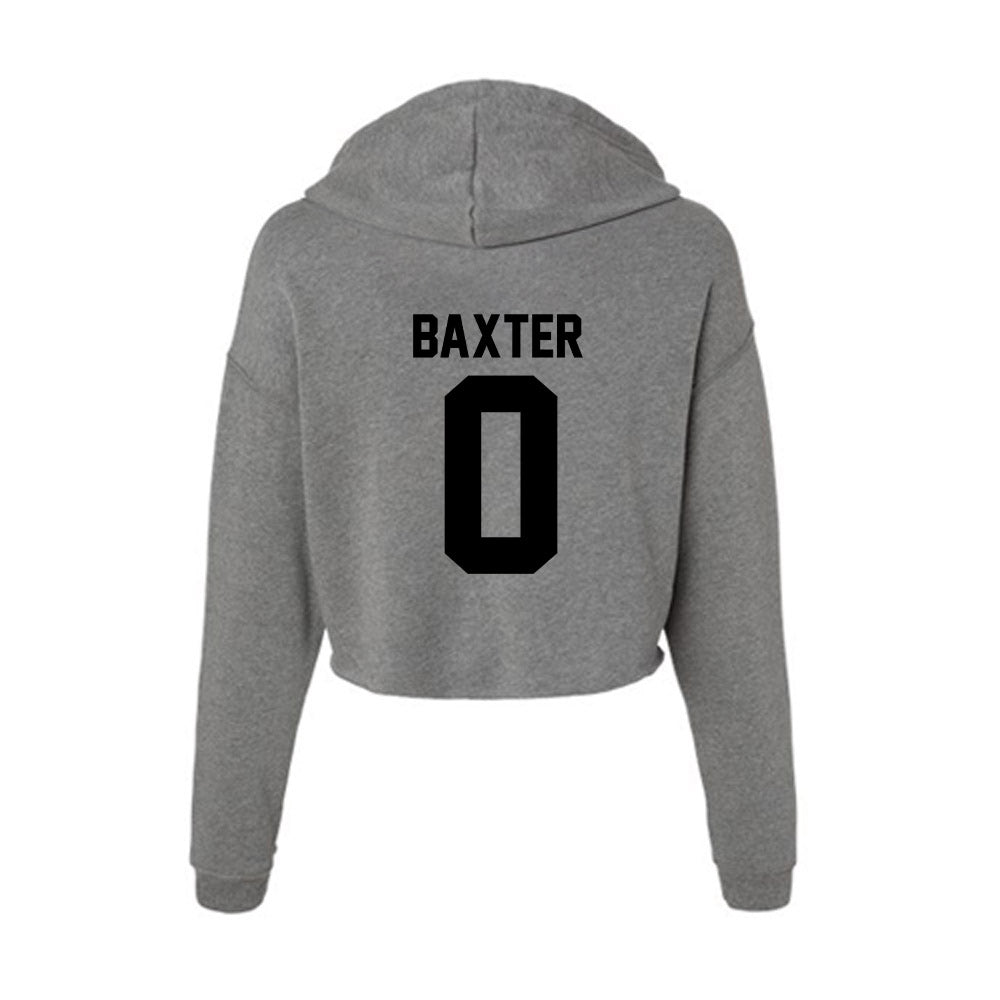 Wake Forest - NCAA Baseball : Cuyler Baxter - Women's Crop Fleece Hoodie-1