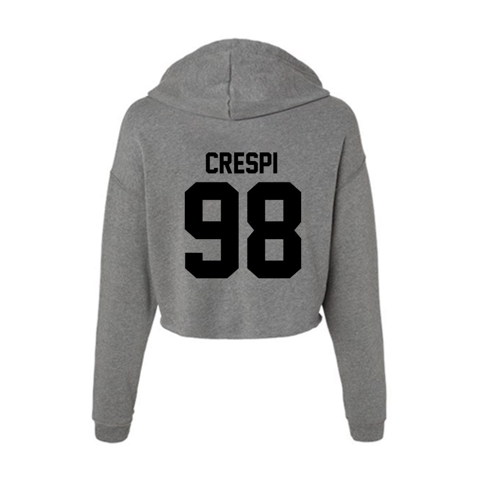 Wake Forest - NCAA Football : Wyatt Crespi - Women's Crop Fleece Hoodie-1