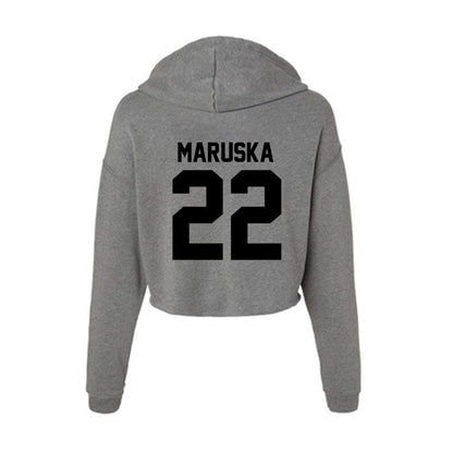 Wake Forest - NCAA Women's Volleyball : Sahara Maruska - Women's Crop Fleece Hoodie-1