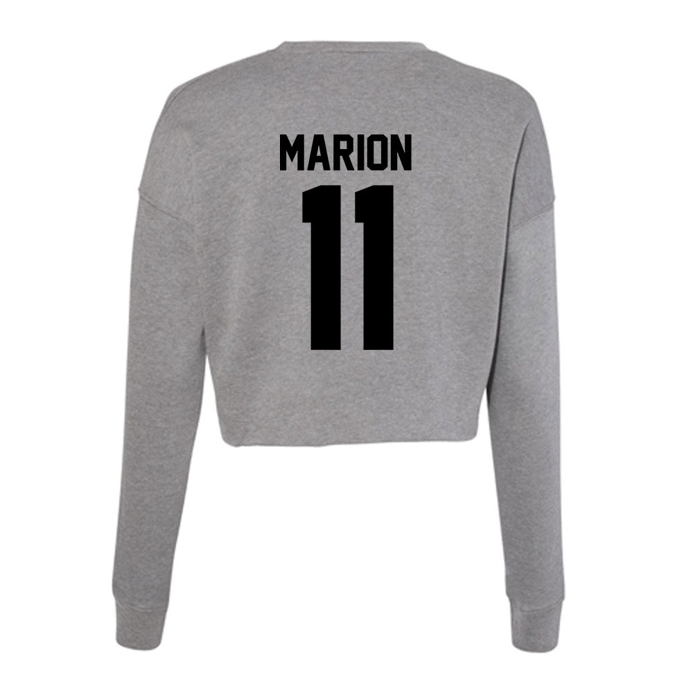 Wake Forest - NCAA Men's Basketball : Marqus Marion - Women's Cropped Crew Fleece-1