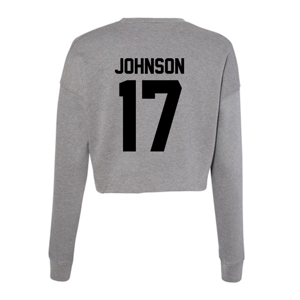 Wake Forest - NCAA Football : Billy Johnson - Women's Cropped Crew Fleece-1