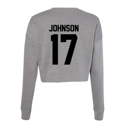 Wake Forest - NCAA Football : Billy Johnson - Women's Cropped Crew Fleece-1