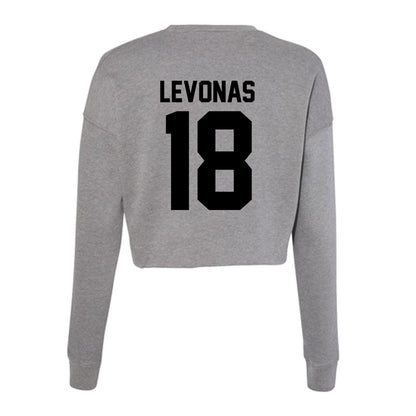 Wake Forest - NCAA Baseball : Christopher Levonas - Women's Cropped Crew Fleece-1