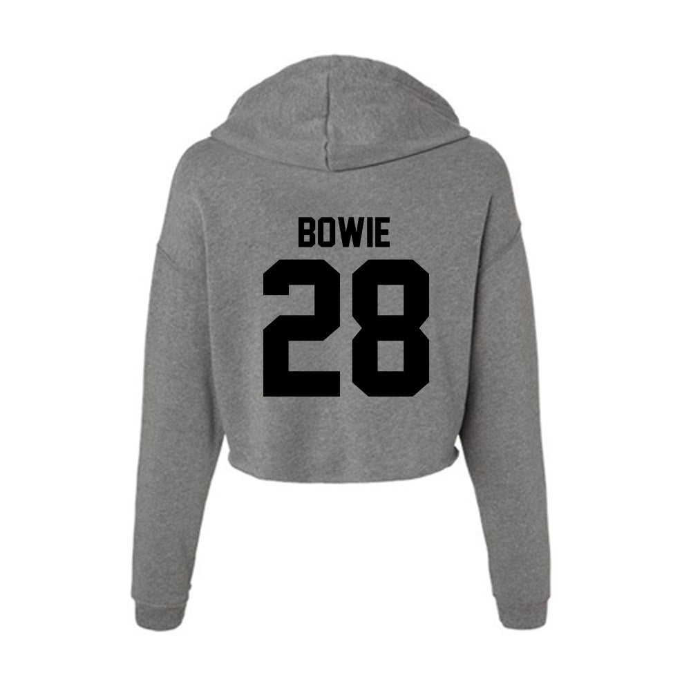 Wake Forest - NCAA Baseball : Rhys Bowie - Women's Crop Fleece Hoodie-1