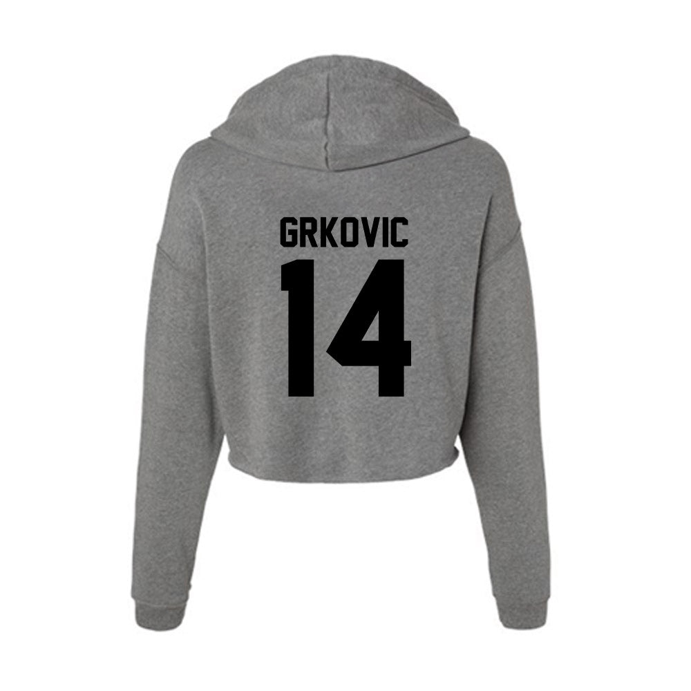 Wake Forest - NCAA Women's Volleyball : Kristina Grkovic - Women's Crop Fleece Hoodie-1