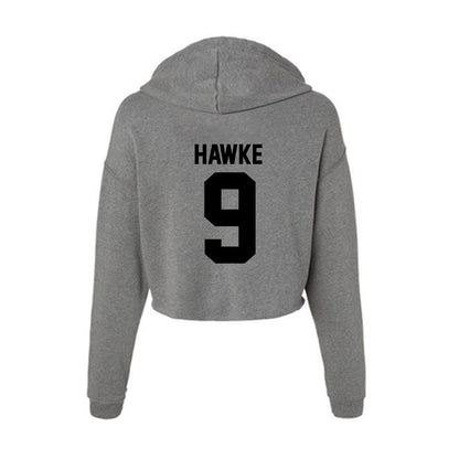 Wake Forest - NCAA Baseball : Austin Hawke - Women's Crop Fleece Hoodie-1