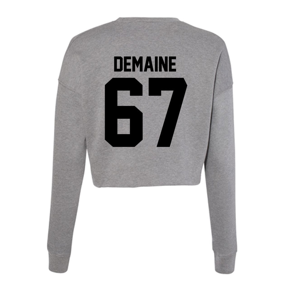 Wake Forest - NCAA Football : Elliot Demaine - Women's Cropped Crew Fleece-1