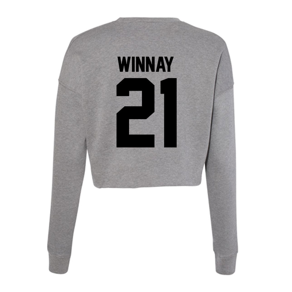 Wake Forest - NCAA Baseball : Jack Winnay - Women's Cropped Crew Fleece-1