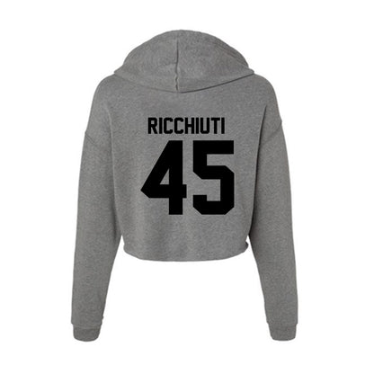 Wake Forest - NCAA Men's Basketball : Vincent Ricchiuti - Women's Crop Fleece Hoodie-1