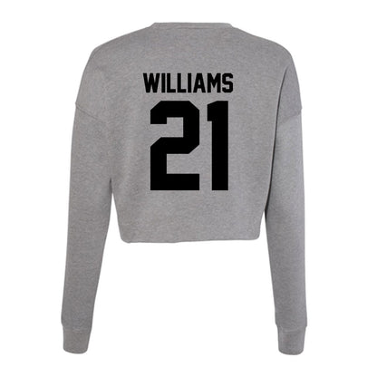 Wake Forest - NCAA Women's Basketball : Elise Williams - Women's Cropped Crew Fleece-1