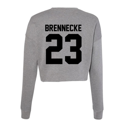 Wake Forest - NCAA Baseball : Ryan Brennecke - Women's Cropped Crew Fleece-1