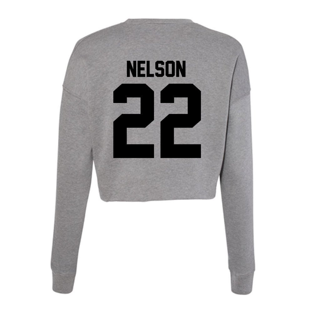 Wake Forest - NCAA Baseball : Cam Nelson - Women's Cropped Crew Fleece-1