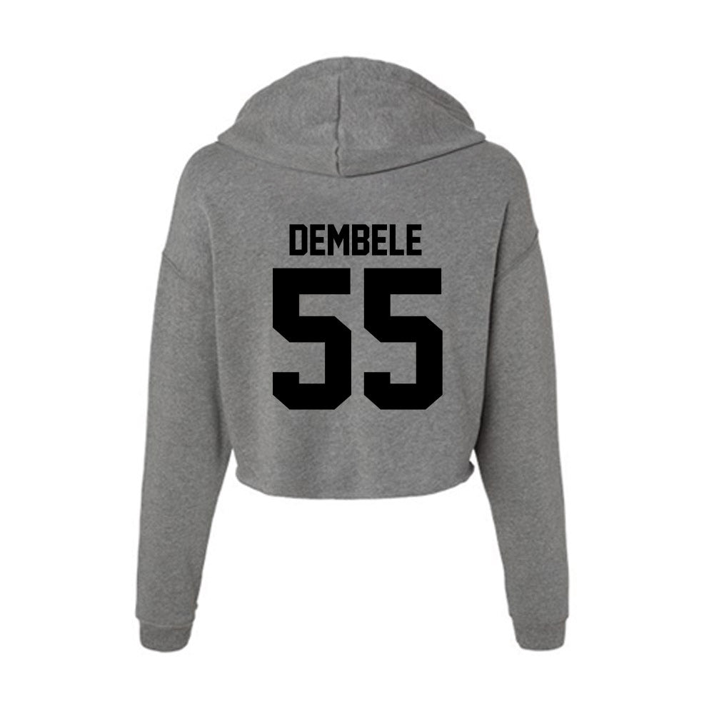 Wake Forest - NCAA Football : Kadear Dembele - Women's Crop Fleece Hoodie-1