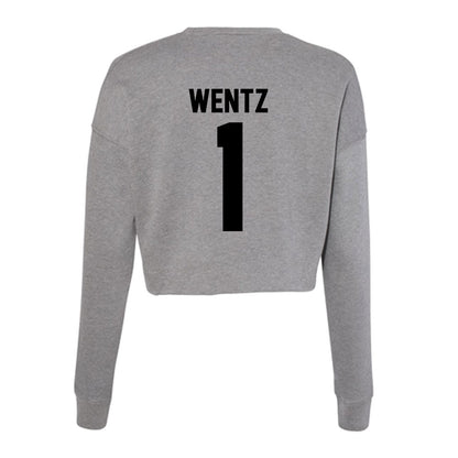 Wake Forest - NCAA Baseball : Dalton Wentz - Women's Cropped Crew Fleece-1