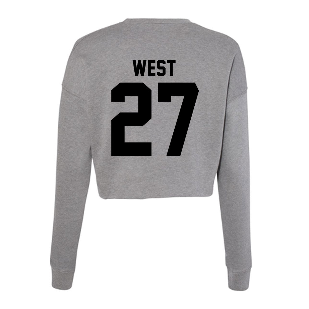 Wake Forest - NCAA Football : Travon West - Women's Cropped Crew Fleece-1