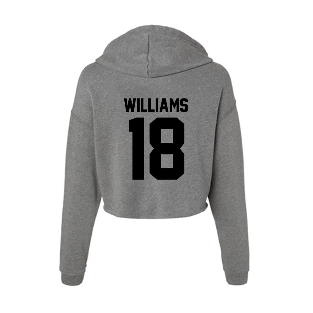 Wake Forest - NCAA Football : BJ Williams - Women's Crop Fleece Hoodie-1