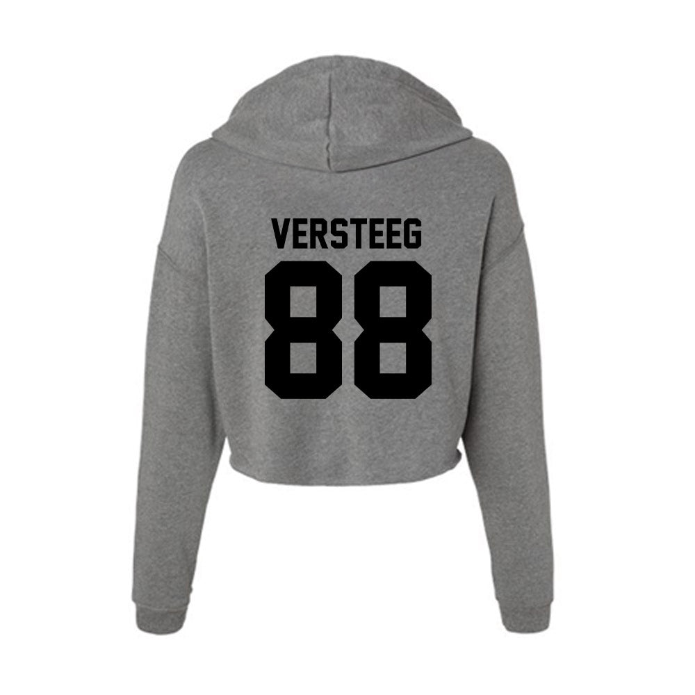 Wake Forest - NCAA Football : Ian VerSteeg - Women's Crop Fleece Hoodie-1