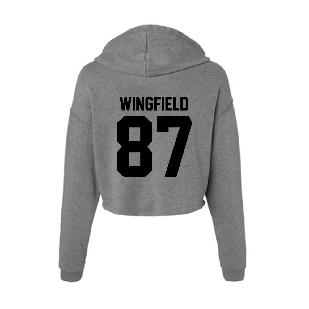 Wake Forest - NCAA Football : Charlie Wingfield - Women's Crop Fleece Hoodie-1