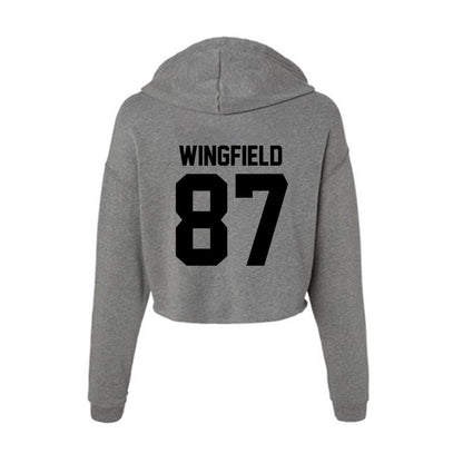 Wake Forest - NCAA Football : Charlie Wingfield - Women's Crop Fleece Hoodie-1