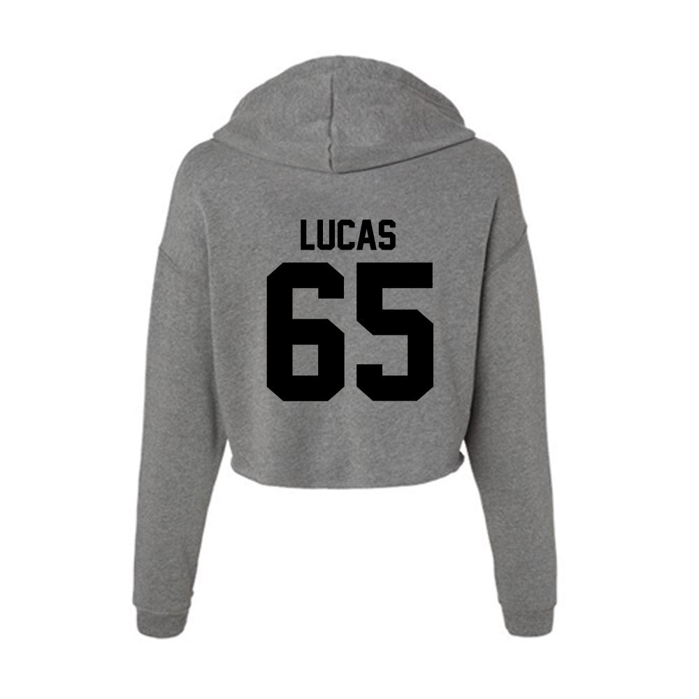 Wake Forest - NCAA Football : Hank Lucas - Women's Crop Fleece Hoodie-1