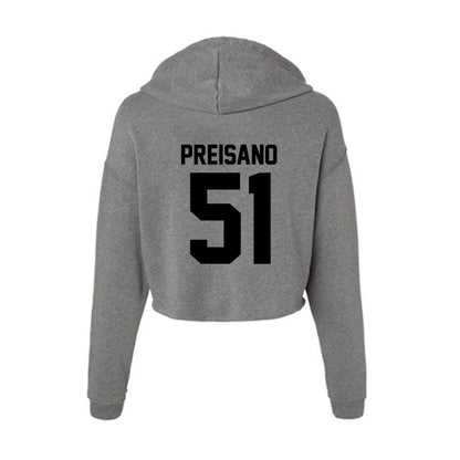 Wake Forest - NCAA Baseball : Ryan Preisano - Women's Crop Fleece Hoodie-1