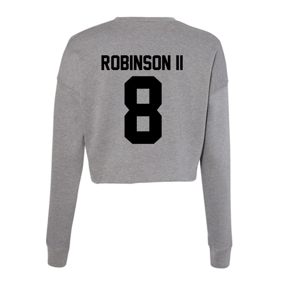 Wake Forest - NCAA Football : Eldrick Robinson II - Women's Cropped Crew Fleece-1