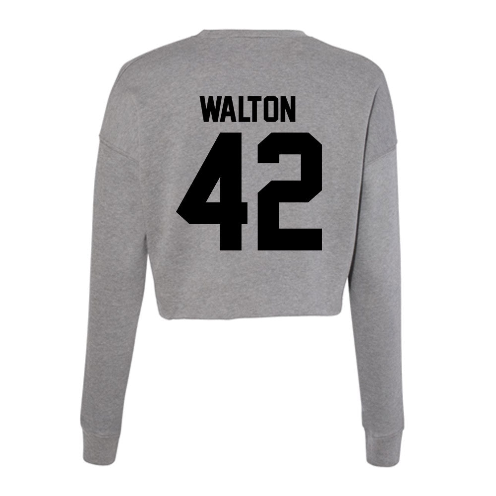 Wake Forest - NCAA Football : Tyler Walton - Women's Cropped Crew Fleece-1