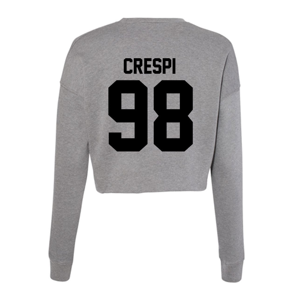 Wake Forest - NCAA Football : Wyatt Crespi - Women's Cropped Crew Fleece-1