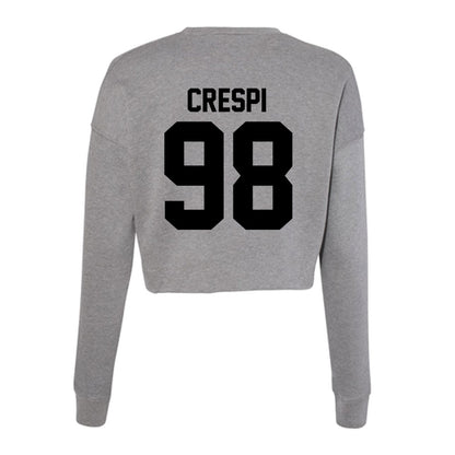 Wake Forest - NCAA Football : Wyatt Crespi - Women's Cropped Crew Fleece-1