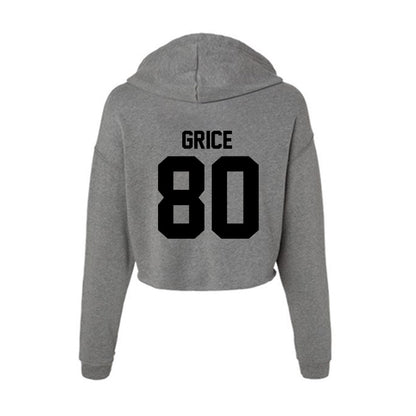 Wake Forest - NCAA Football : Ben Grice - Women's Crop Fleece Hoodie-1