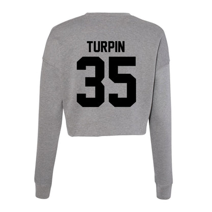 Wake Forest - NCAA Football : Myles Turpin - Women's Cropped Crew Fleece-1