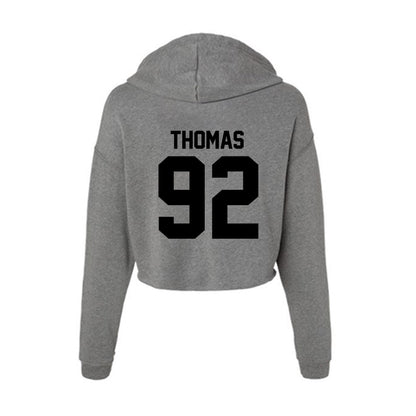 Wake Forest - NCAA Football : Ka'Shawn Thomas - Women's Crop Fleece Hoodie-1