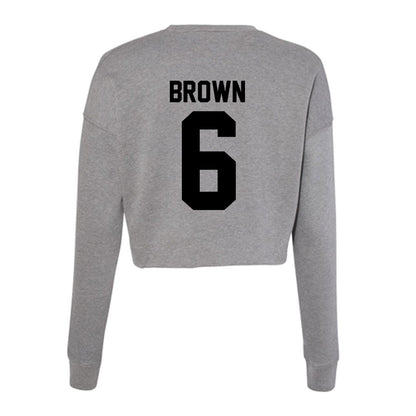Wake Forest - NCAA Women's Soccer : Dempsey Brown - Women's Cropped Crew Fleece-1