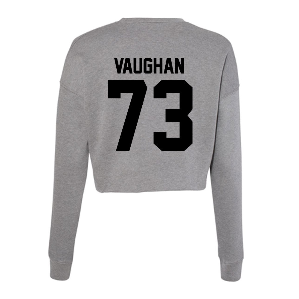 Wake Forest - NCAA Football : Zach Vaughan - Women's Cropped Crew Fleece-1