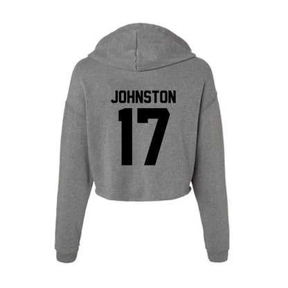 Wake Forest - NCAA Baseball : Zach Johnston - Women's Crop Fleece Hoodie-1