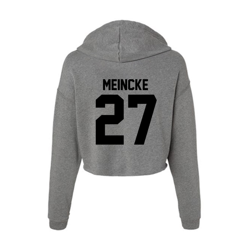 Wake Forest - NCAA Women's Soccer : Alicia Meincke - Women's Crop Fleece Hoodie-1