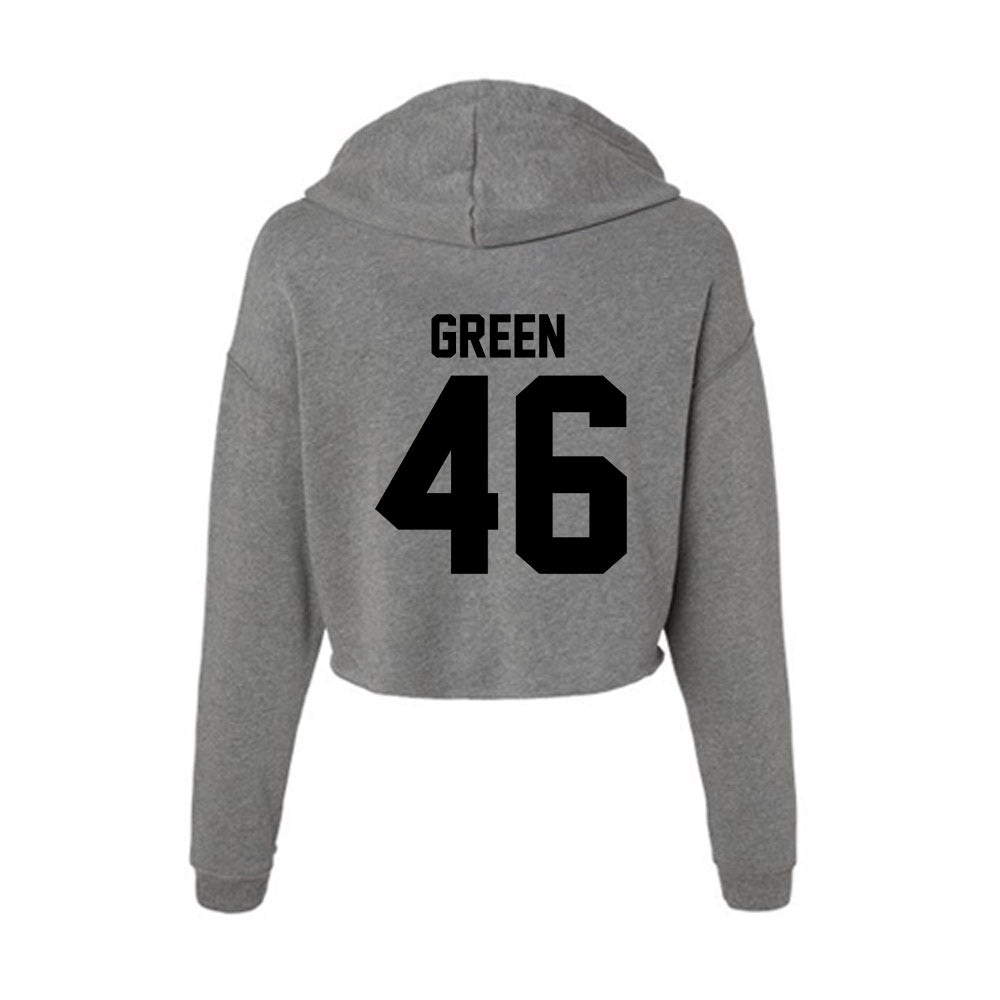 Wake Forest - NCAA Baseball : Griffin Green - Women's Crop Fleece Hoodie-1